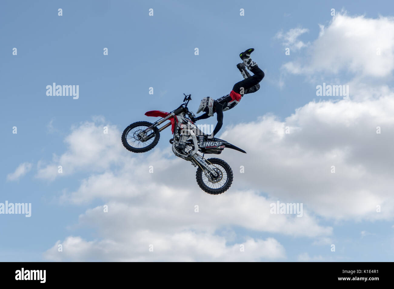 Free style de moteur cross, au sud Carfest Overton, Hampshire Angleterre 25 août 2017 Carfest Houlbrook Jim Crédit Sud/ Alamy Banque D'Images