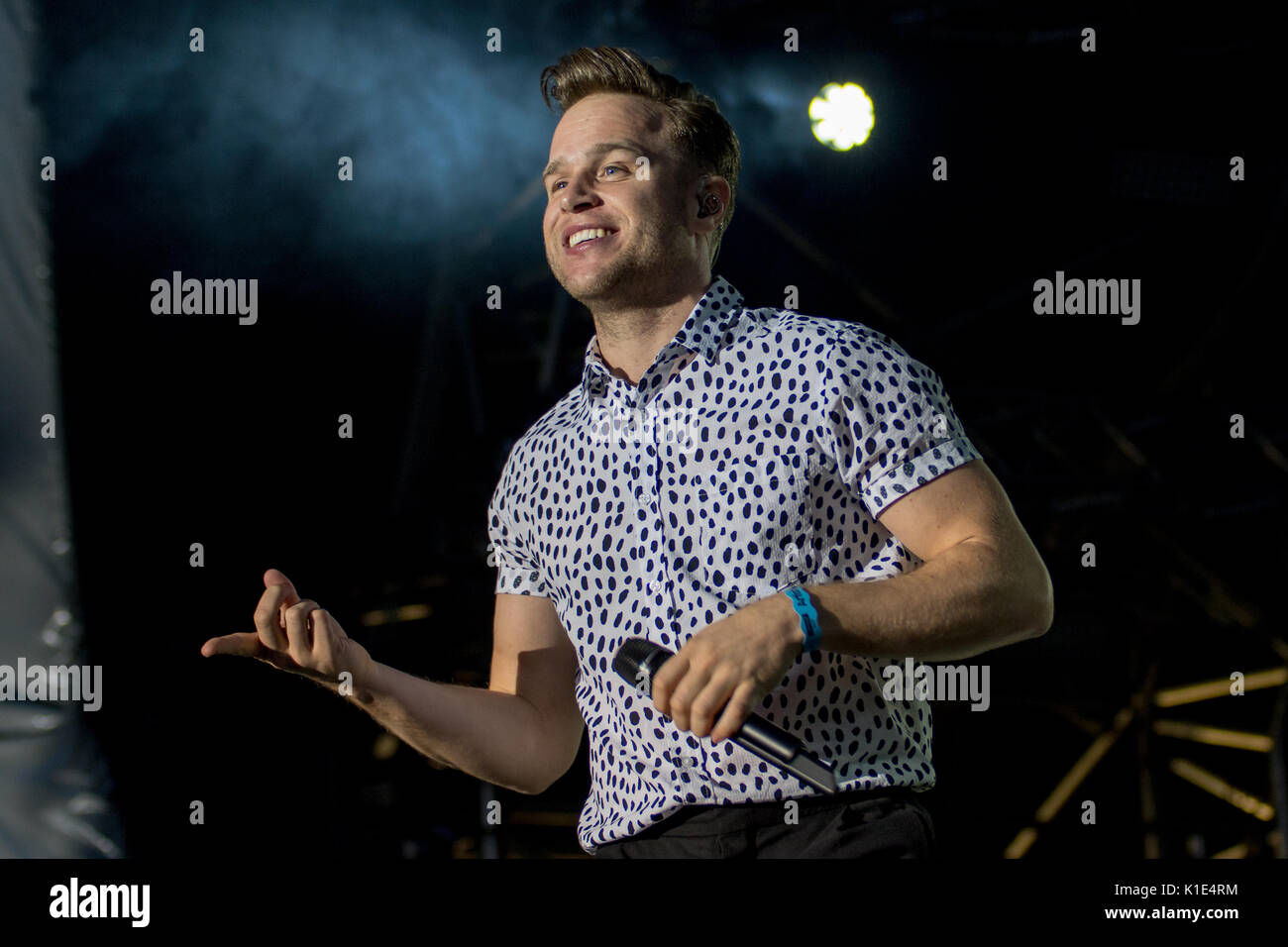 Olly Murs au Sud Carfest Overton, Hampshire Angleterre 25 août 2017 Carfest Houlbrook Jim Crédit Sud/ Alamy Banque D'Images