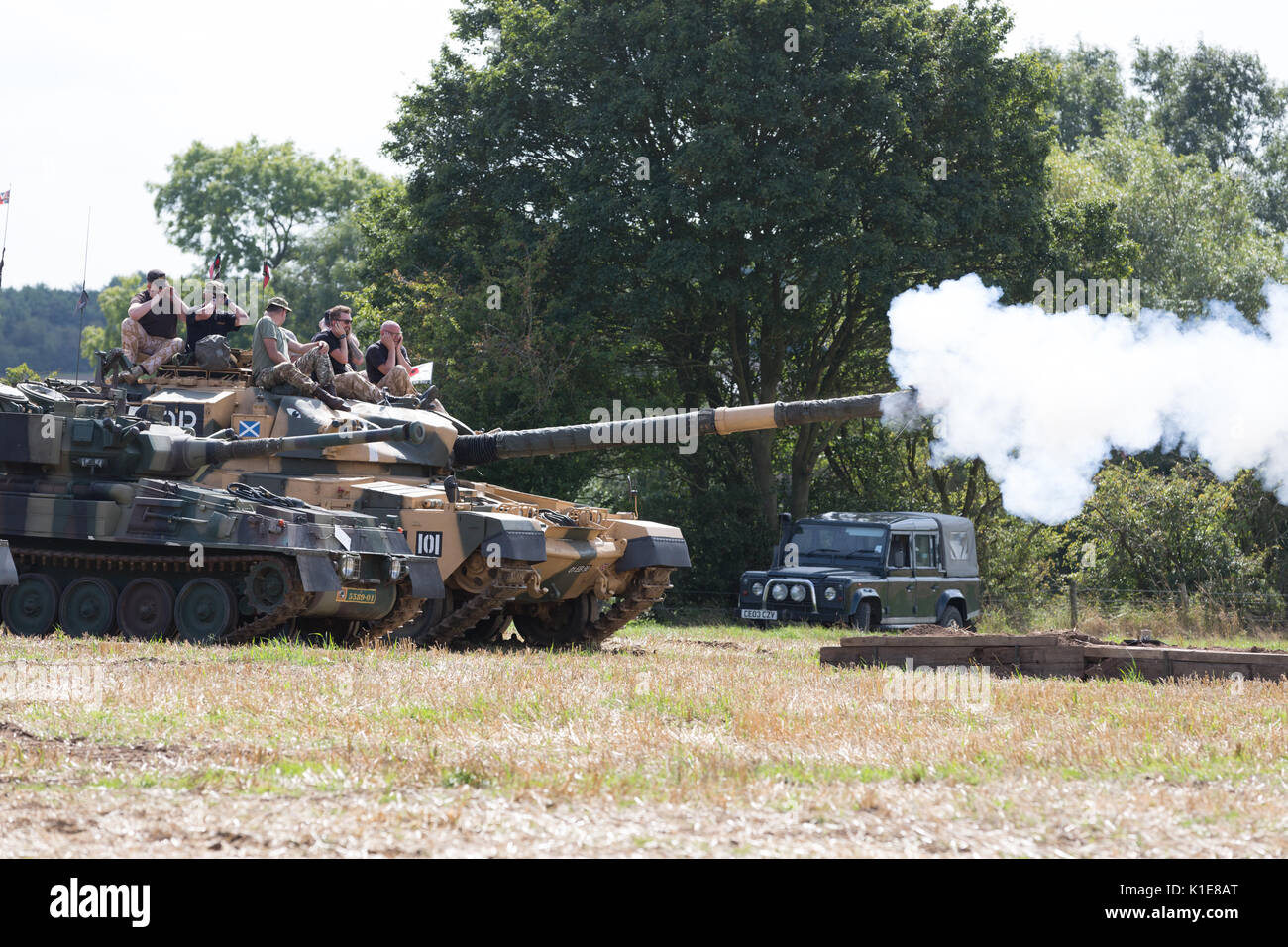 Dunchurch, UK. 09 juillet, 2017. Week-end 26 Août - 28 août voit les réservoirs annuels, les camions et la puissance de feu, qui ont eu lieu dans la région de Dunchurch près de Coventry au Royaume-Uni, accueilli par le véhicule de combat d'Alvis Crédit La société : Paul Hastie/Alamy Live News Banque D'Images