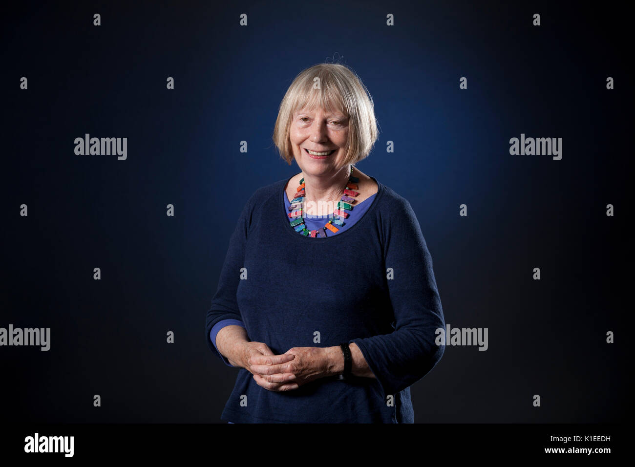 Edinburgh, Royaume-Uni. 27 août 2017. Sheila Rowbotham, le théoricien socialiste britannique et écrivain féministe, apparaissant à l'Edinburgh International Book Festival. Gary Doak / Alamy Live News Banque D'Images