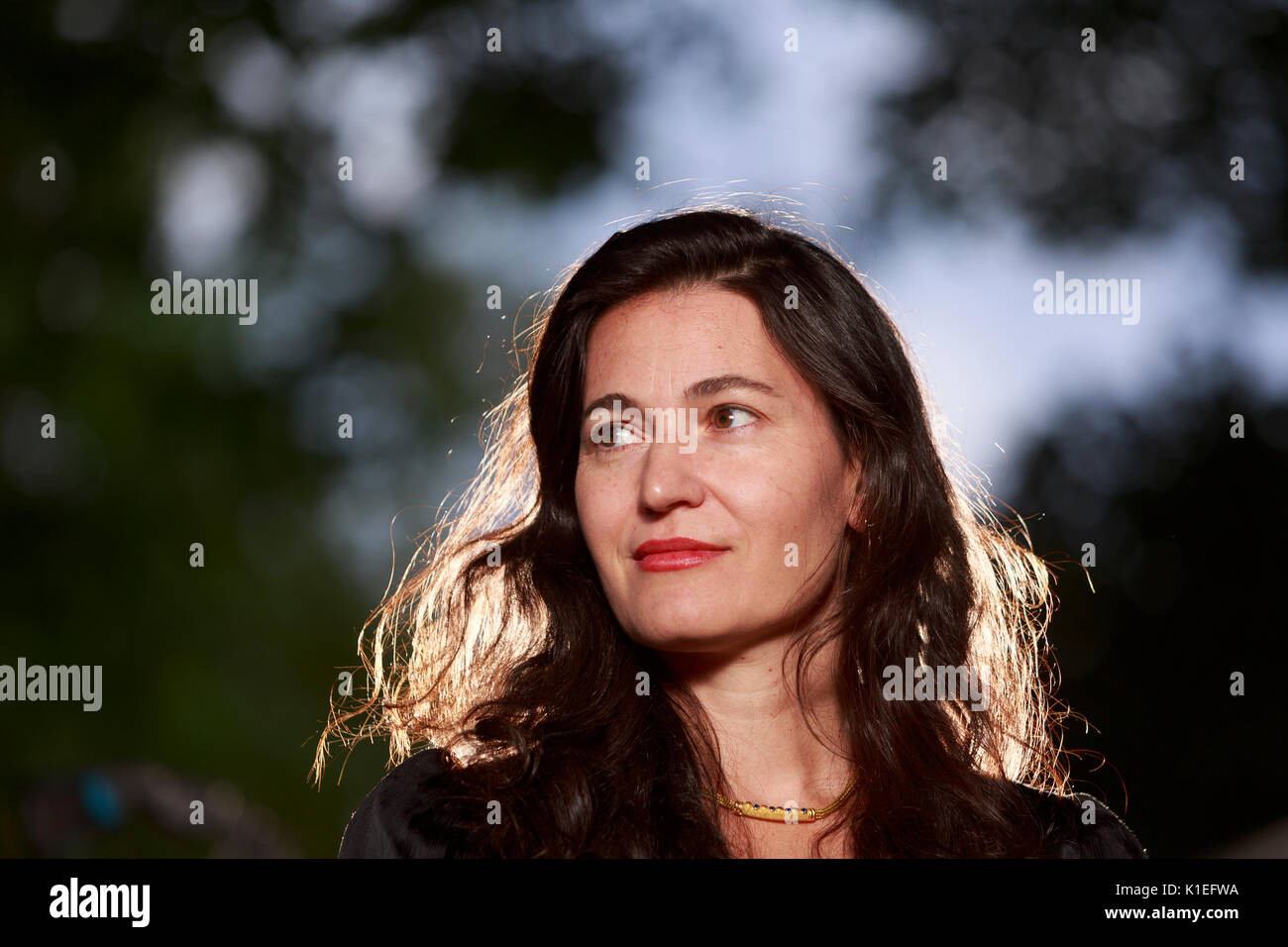 Édimbourg, Écosse 27 août. Jour 16 Edinburgh International Book Festival. Photo : Nicole Krauss est un auteur américain connu pour ses trois nouvelles homme marche dans une pièce, l'histoire d'amour et Grande Chambre. Pako Mera/Alamy Live News. Banque D'Images