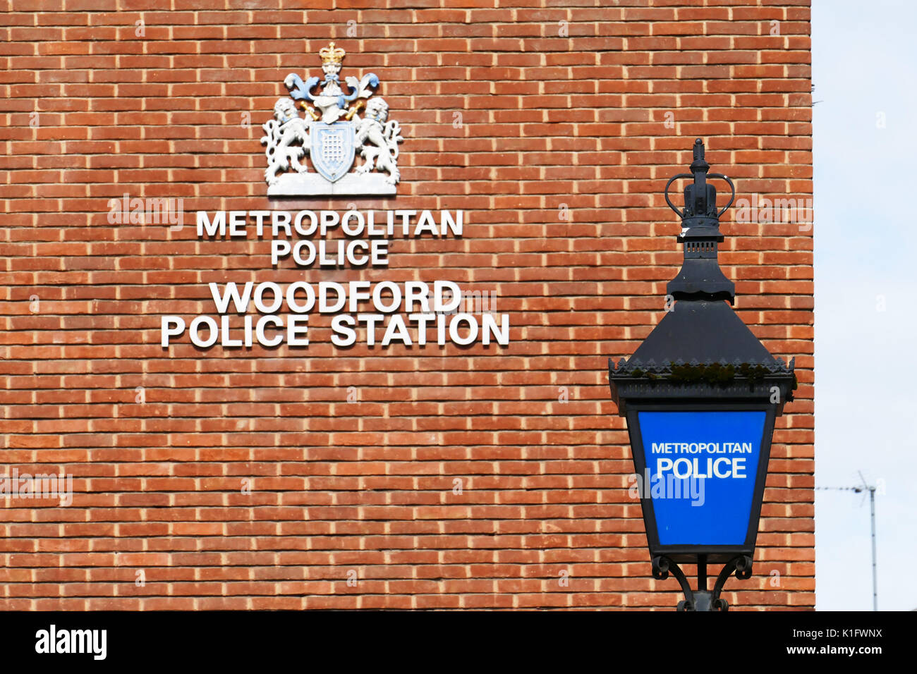 Metropolitan Police, Woodford station de police de la route Banque D'Images