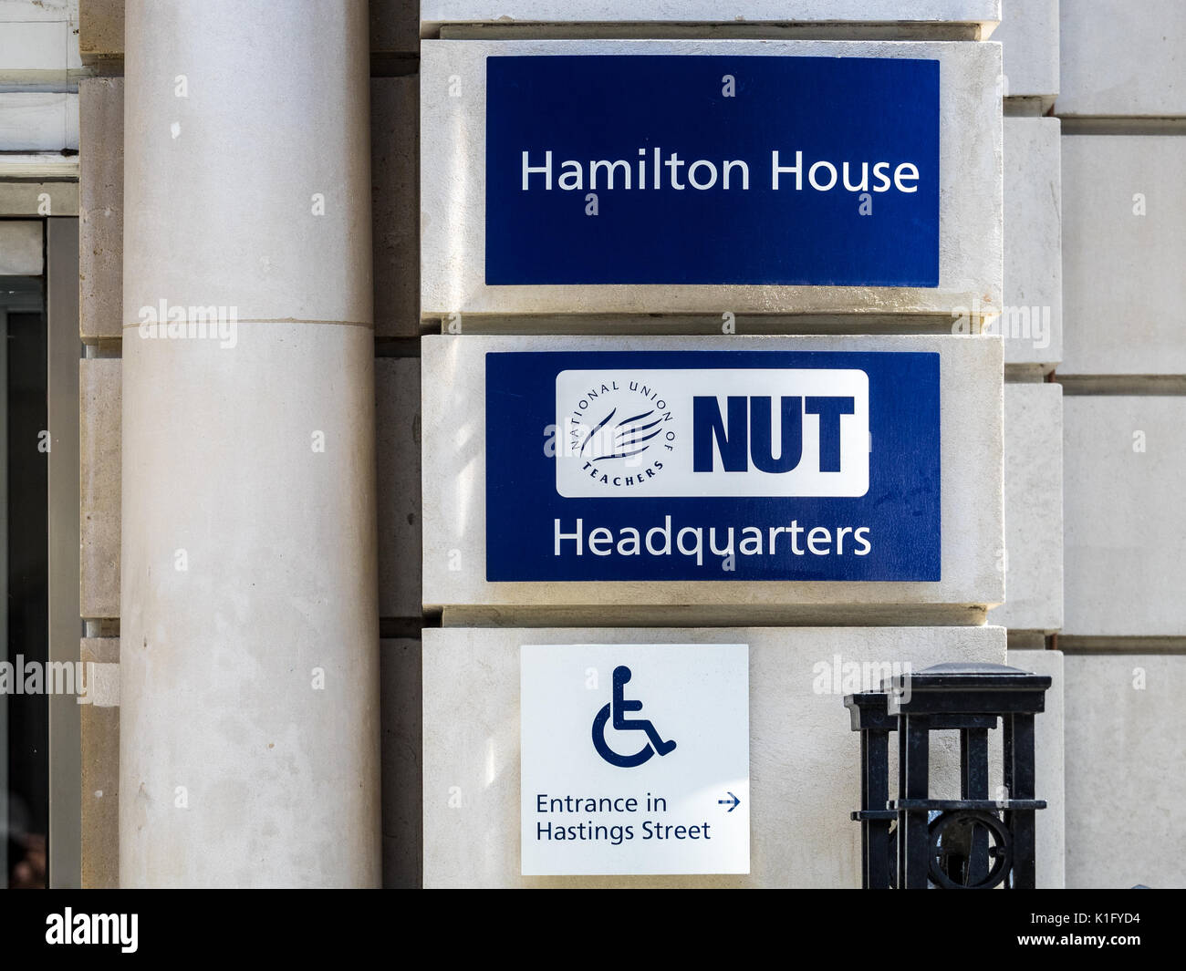 Syndicat National des Enseignants de l'écrou Head Office / AC à Londres - Hamilton House Banque D'Images