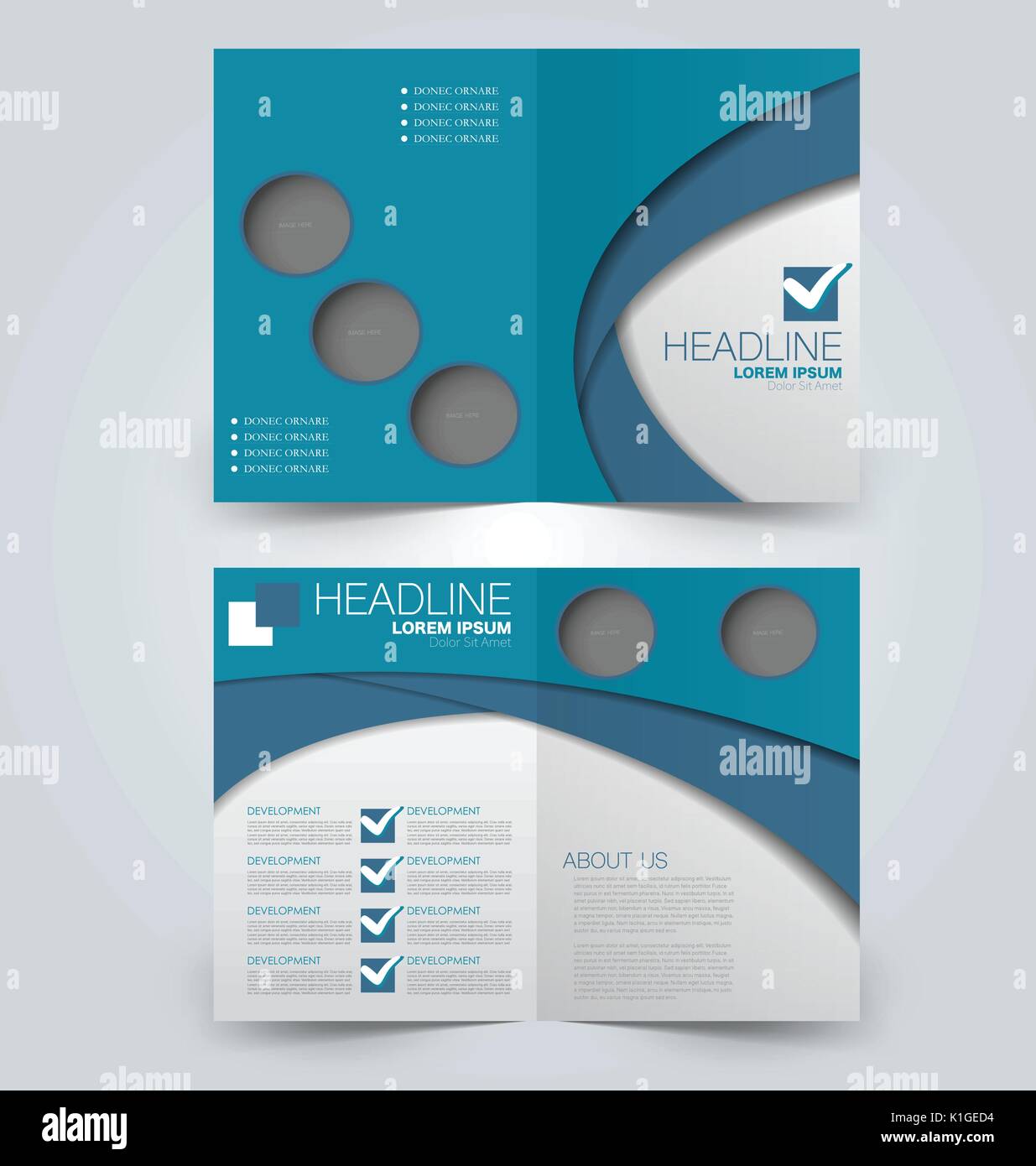 Résumé flyer design background. brochure modèle. peut être utilisé pour la couverture du magazine, d'affaires, l'éducation, présentation de maquettes, rapport. couleur bleu. Illustration de Vecteur