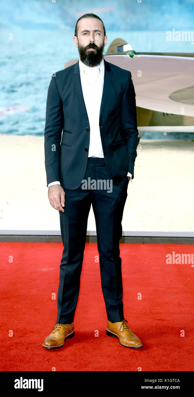 La photo doit être crédité ©Presse Alpha 078237 13/07/2017 Scroobius Pip au monde de Dunkerque Première du film à l'Odeon Leicester Square à Londres Banque D'Images