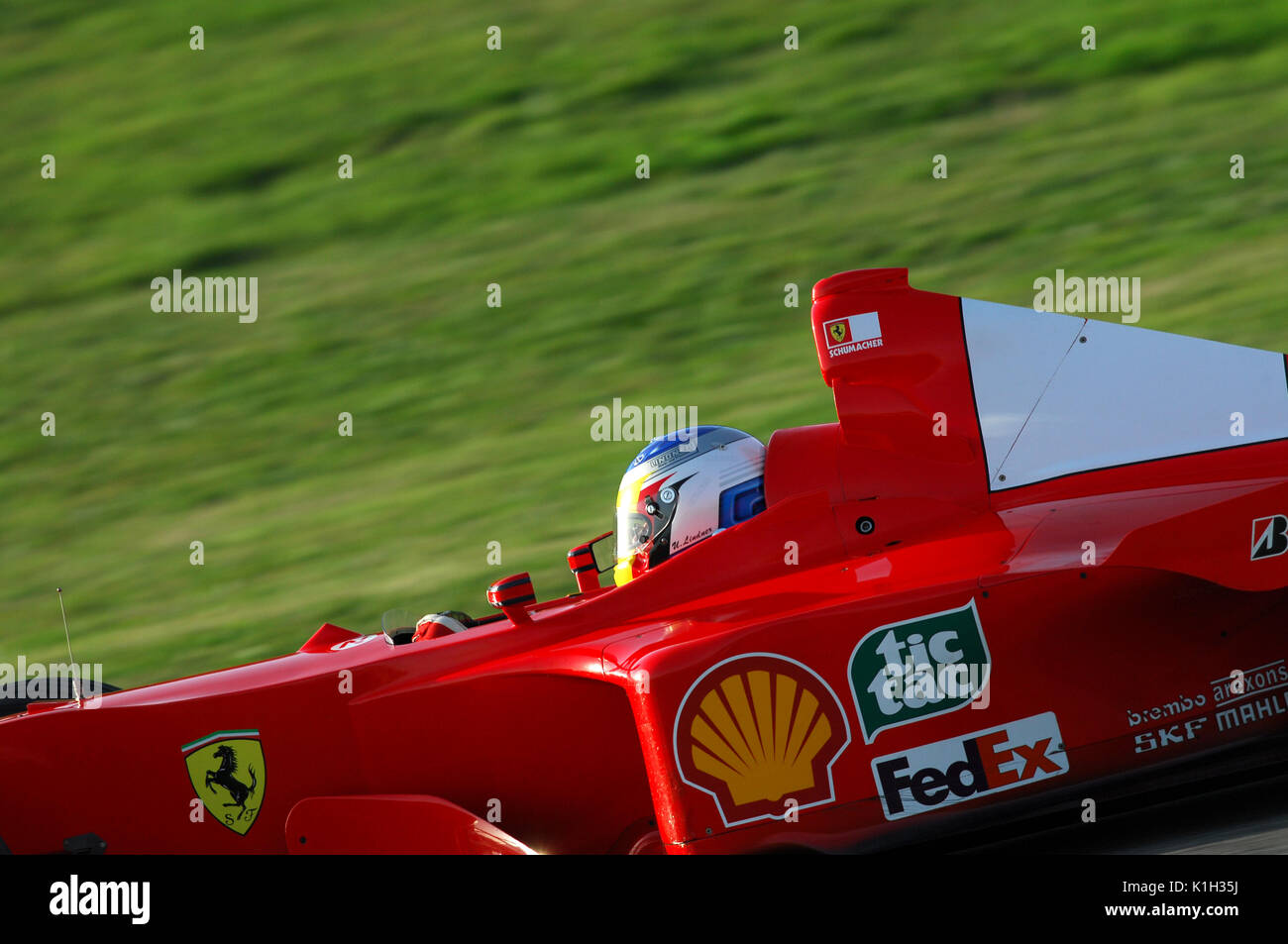 MUGELLO, IT, Novembre 2007 : pas de courir avec Ferrari F1 moderne au cours de Finali Mondiali Ferrari 2007 dans le circuit du Mugello en Italie Banque D'Images