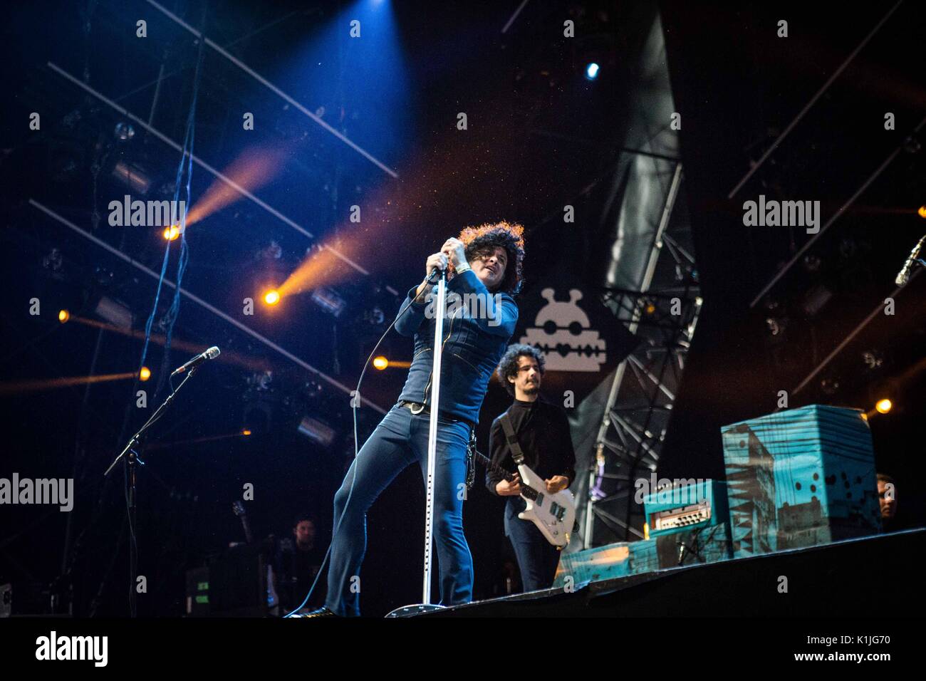 Le groupe de punk rock américain à l'unité dans la photo sur scène comme ils effectuer live au festival Lowlands 2017 à Biddinghuizen Pays-bas (photo de Roberto Finizio / Pacific Press) Banque D'Images