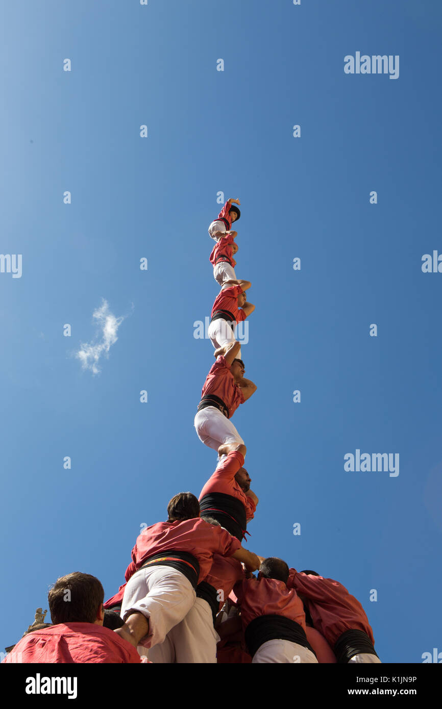 Castells à Tarragone Banque D'Images