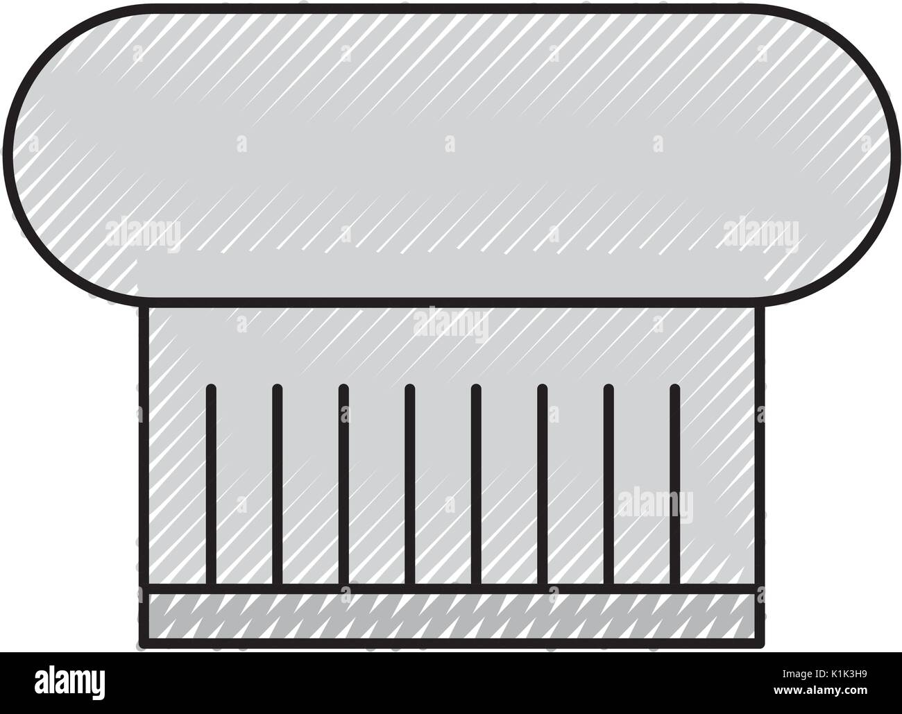 Chef hat icône isolé Illustration de Vecteur