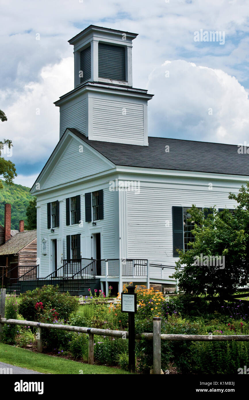 New York, United States, Plymouth, Calvin Coolidge berceau, village, la restauration du patrimoine national, Presidncy américain, 30e président, Banque D'Images