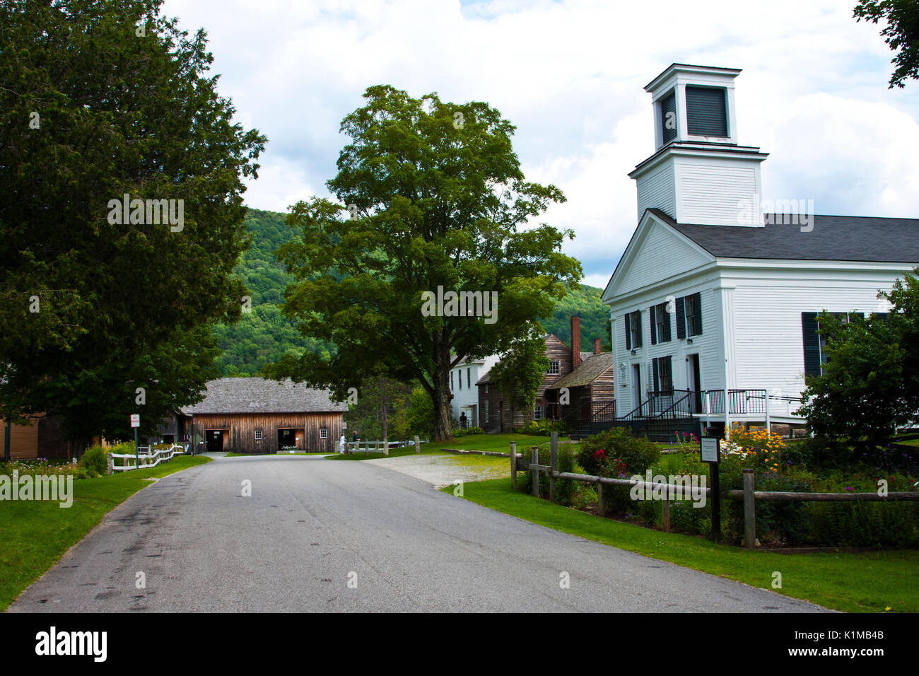 New York, United States, Plymouth, Calvin Coolidge berceau, village, la restauration du patrimoine national, Presidncy américain, 30e président, Banque D'Images