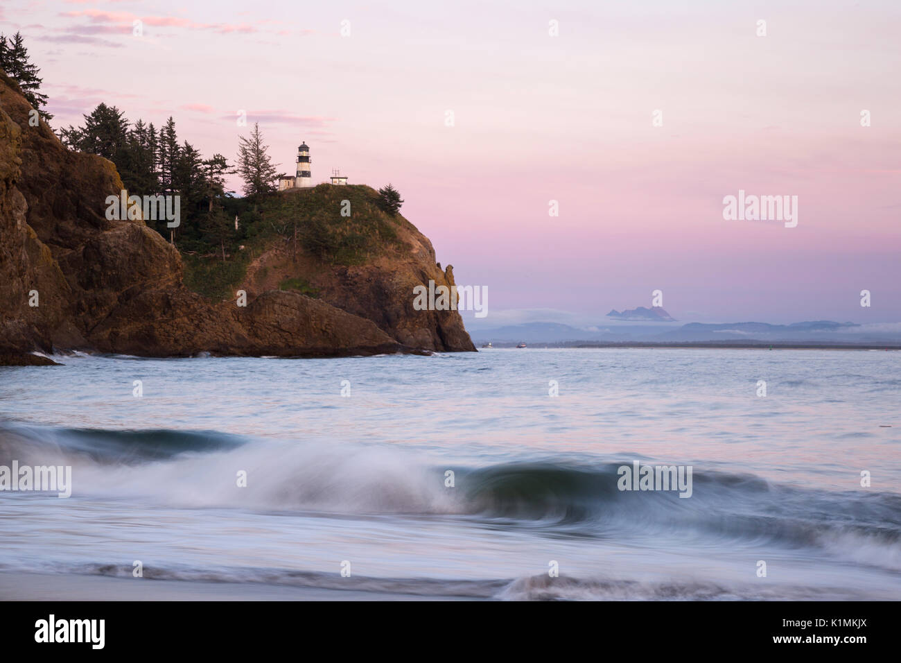 Phare du cap désappointement, Washington, USA Banque D'Images