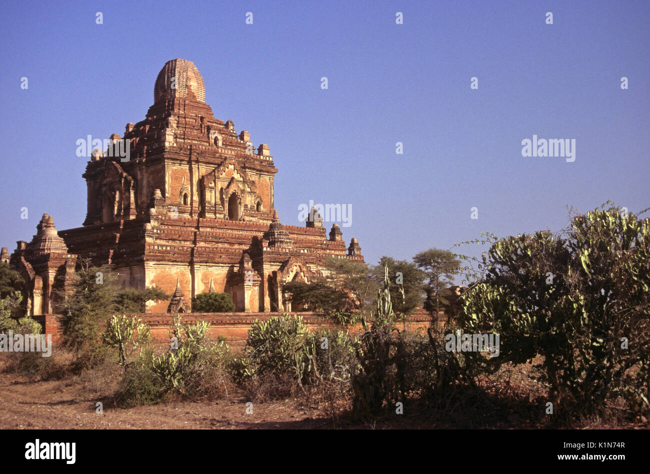 Temple Htilominlo, Pagan (Bagan), la Birmanie (Myanmar) Banque D'Images
