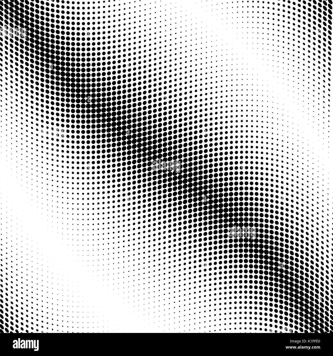 Demi-teinte dotted background abstrait monochrome. Vector illustration. Illustration de Vecteur