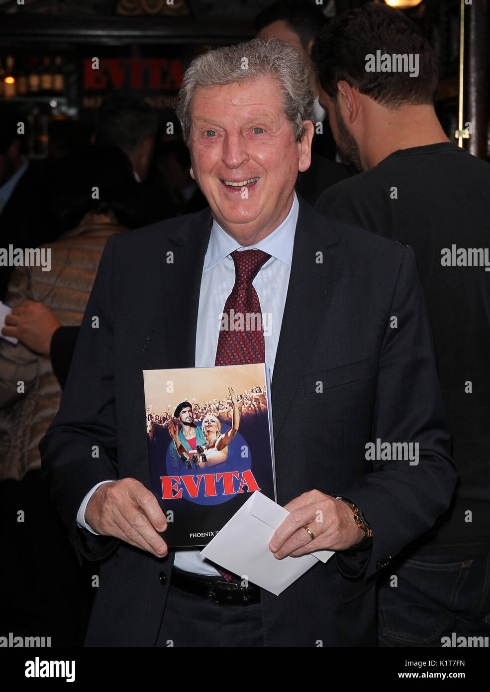 Roy Hodgson arrive pour la presse musicale Evita nuit à Londres, 2e Août 2017 : Banque D'Images
