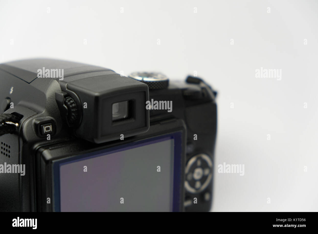 Contrôle de l'appareil photo reflex numérique de l'arrière Banque D'Images