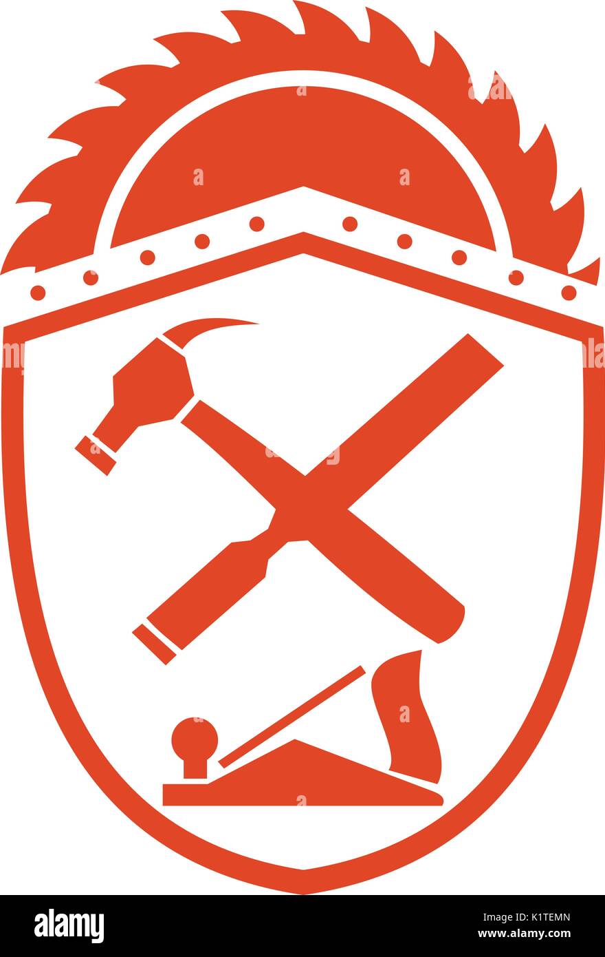 Illustration d'une traverse en bois et d'un marteau ou d'outils fichier Psbi avec Lame pour scie circulaire sur l'ensemble supérieur à l'intérieur Crest protection sur fond isolé fait en ret Illustration de Vecteur Illustration d'une traverse en bois et d'un marteau ou d'outils fichier Psbi avec Lame pour scie circulaire sur l'ensemble supérieur à l'intérieur Crest protection sur fond isolé fait en ret Illustration de Vecteur
