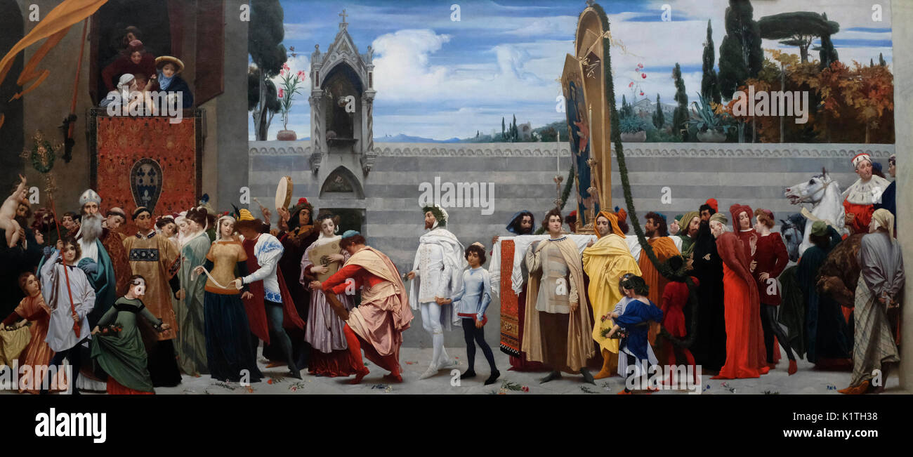 Le Cimabue Madonna célébrée, vers 1855 - Frederic, Lord Leighton Banque D'Images