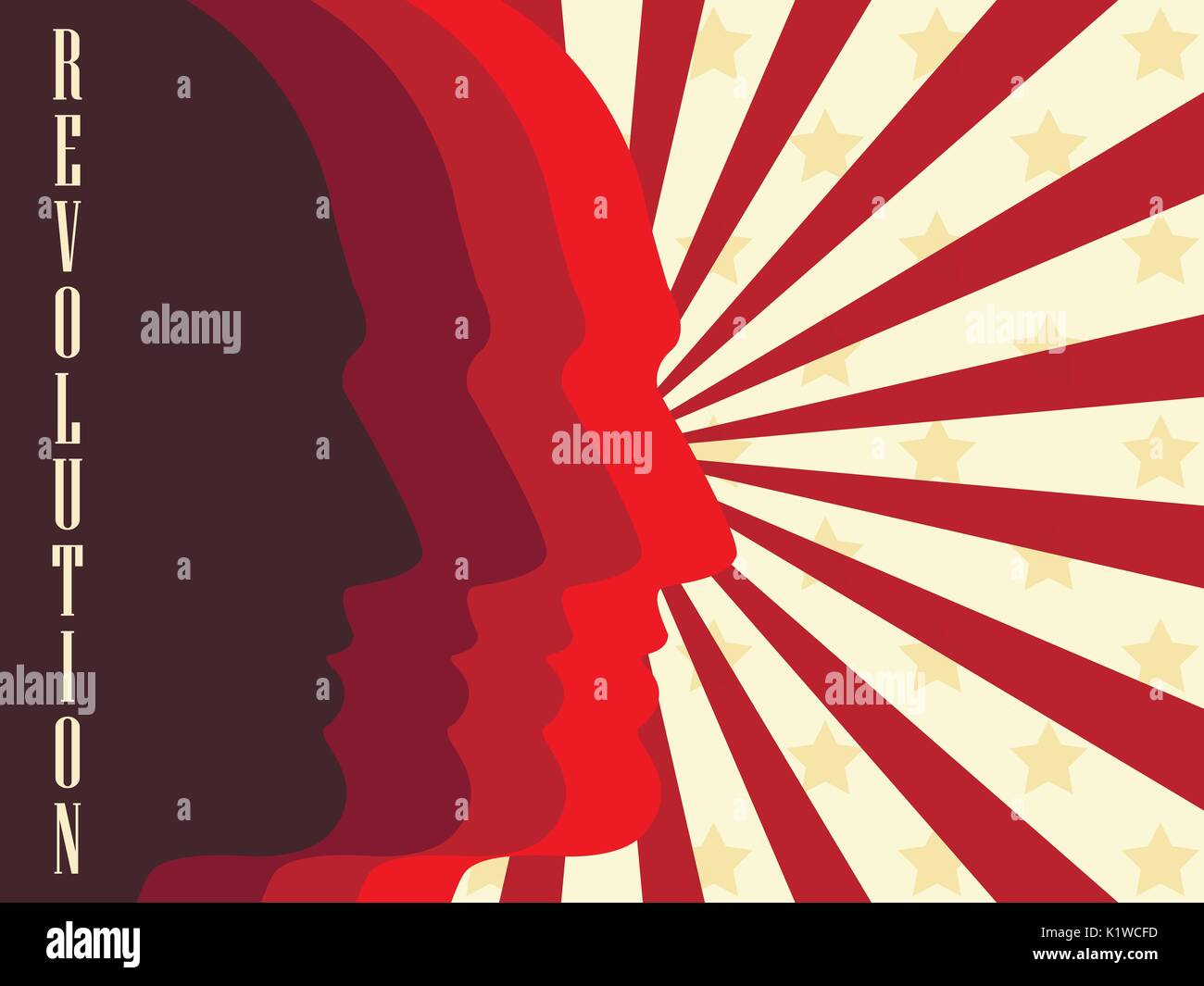 Affiche de la révolution. Vector illustration. Illustration de Vecteur