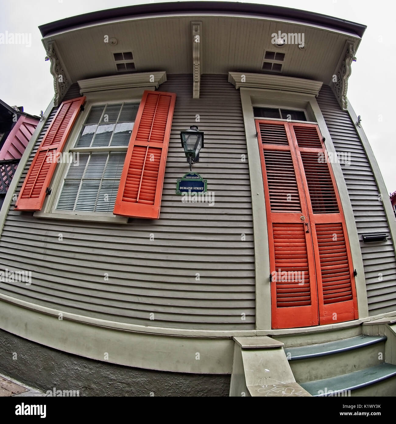 La Nouvelle-Orléans, Louisiane, USA - 1 juin 2017 - French Quarter cottage 2 Banque D'Images