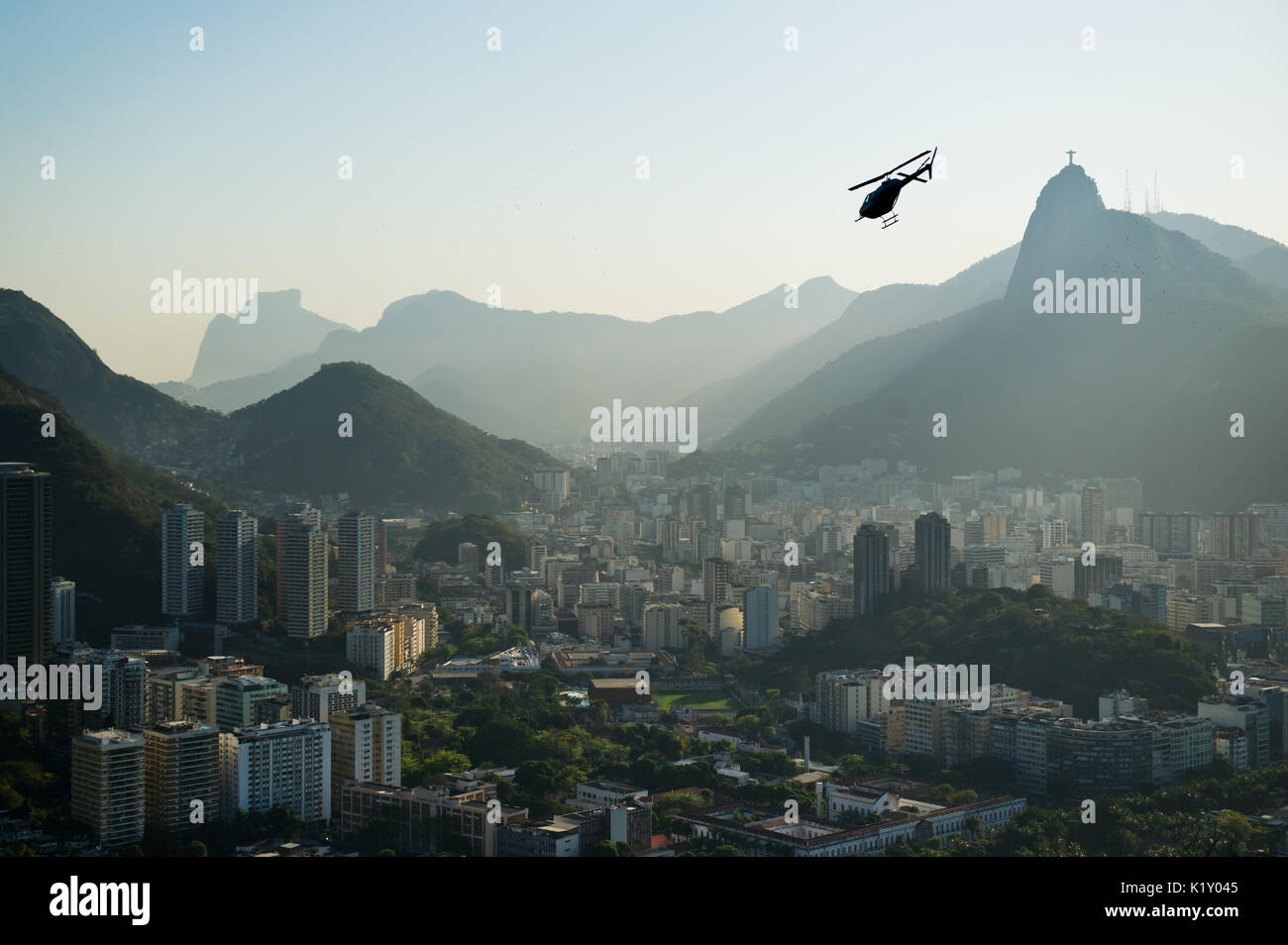 Plus de photos de paysage de la ville de Rio de Janeiro, Brésil, extraite du mont du Pain de Sucre Banque D'Images