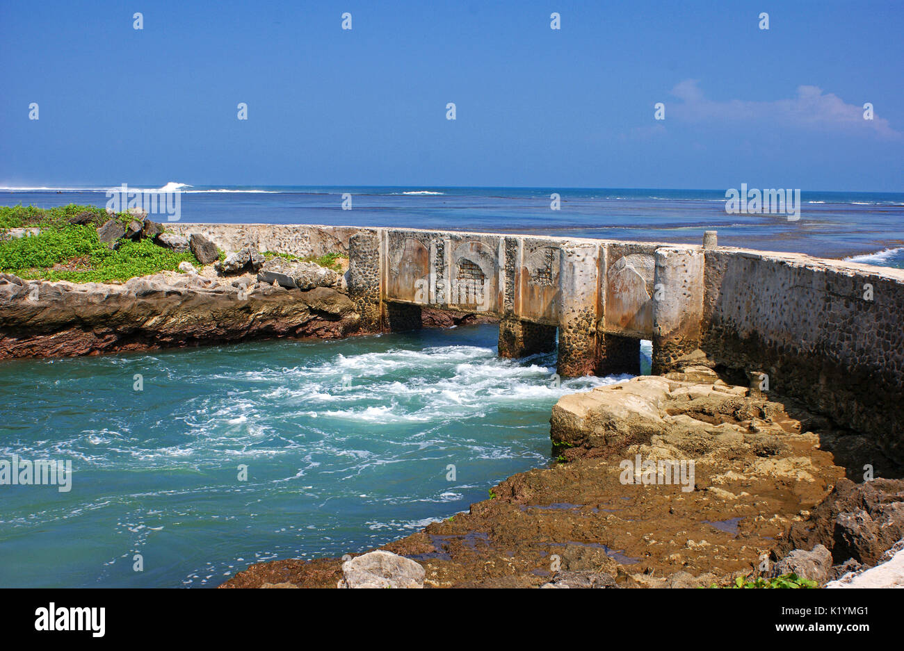 Heulang sayang beach, garut, Java ouest, Indonésie Banque D'Images