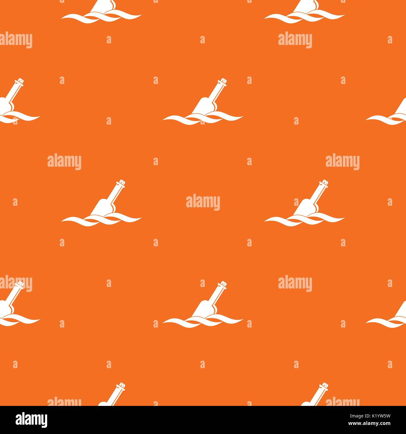 Le flacon en verre dans une eau transparente motif Illustration de Vecteur