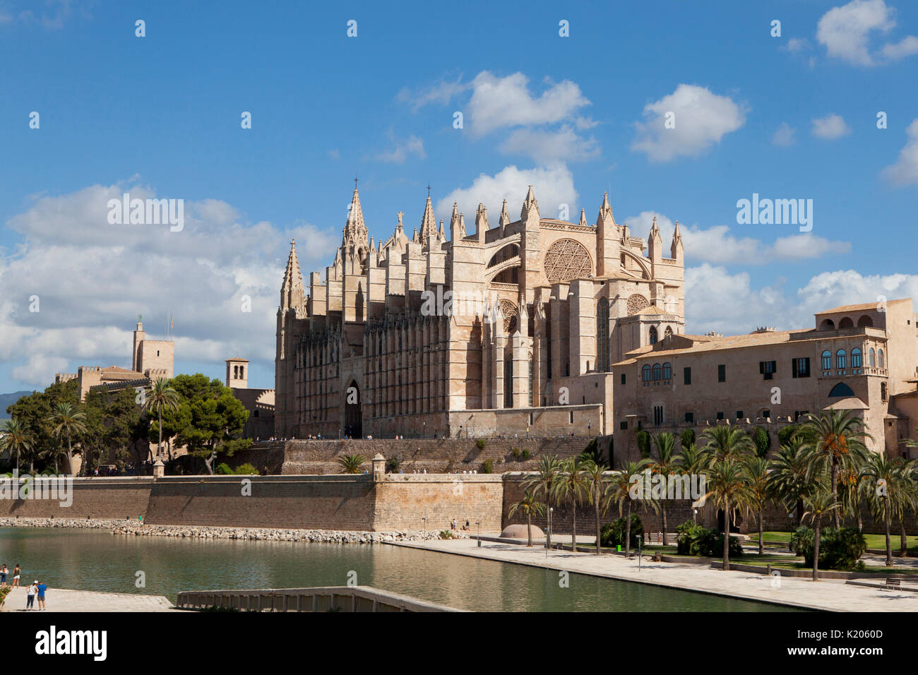 Cathédrale de Santa Maria Palma, Palma de Mallorca resort ville capitale de l'île espagnole de Majorque (Mallorca), dans l'ouest de la Méditerranée Banque D'Images