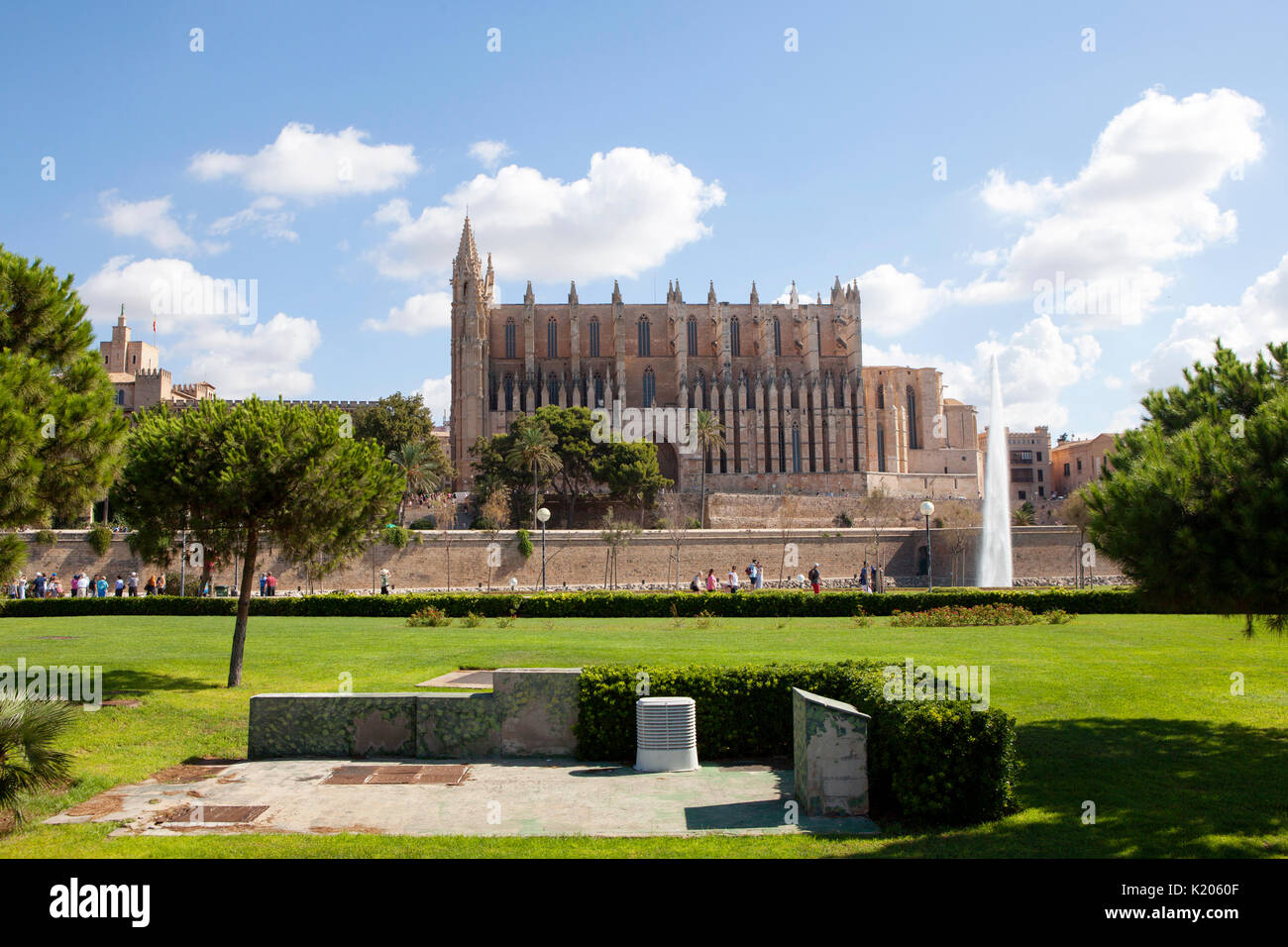 Cathédrale de Santa Maria Palma, Palma de Mallorca resort ville capitale de l'île espagnole de Majorque (Mallorca), dans l'ouest de la Méditerranée Banque D'Images