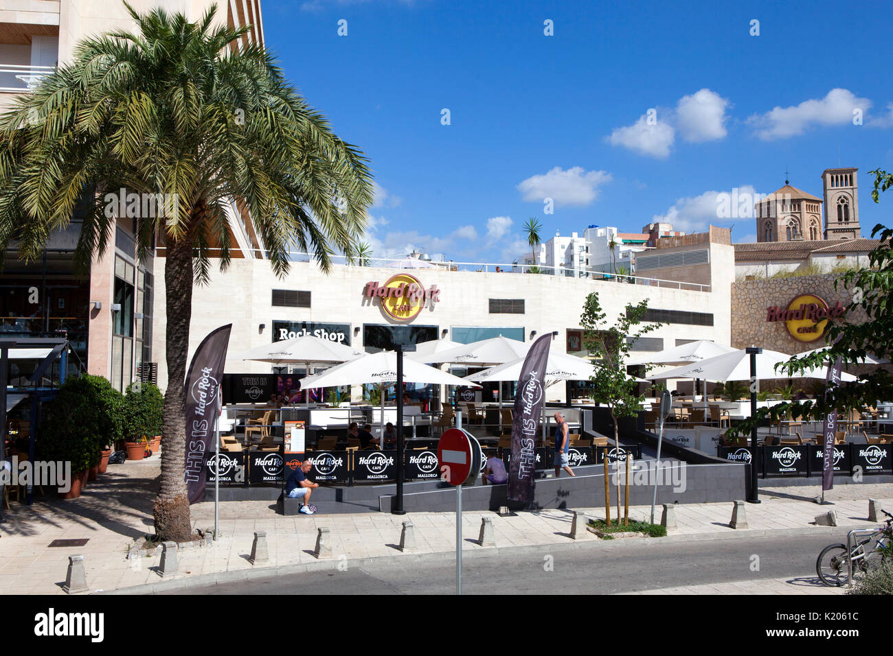 Hard Rock Cafe à Palma de Mallorca resort ville capitale de l'île espagnole  de Majorque (Mallorca), dans l'ouest de la Méditerranée Espagne Photo Stock  - Alamy