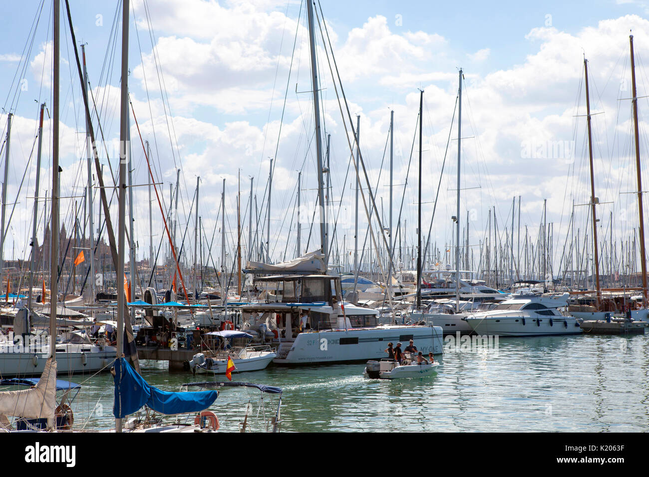 Palma de Mallorca resort ville capitale de l'île espagnole de Majorque (Mallorca), dans l'ouest de la Méditerranée Espagne Banque D'Images