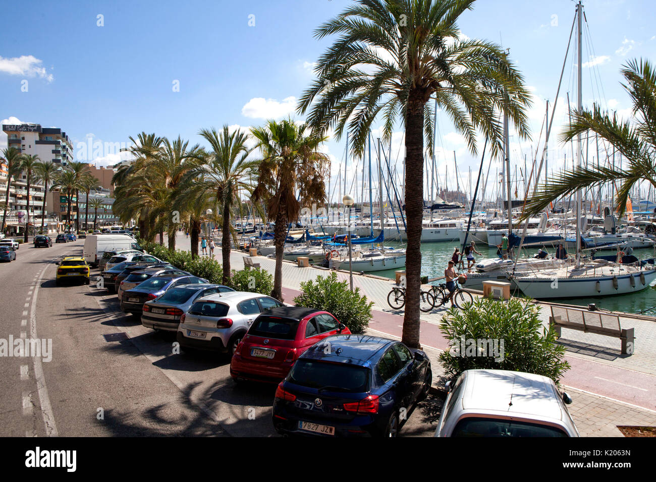 Palma de Mallorca resort ville capitale de l'île espagnole de Majorque (Mallorca), dans l'ouest de la Méditerranée Espagne Banque D'Images