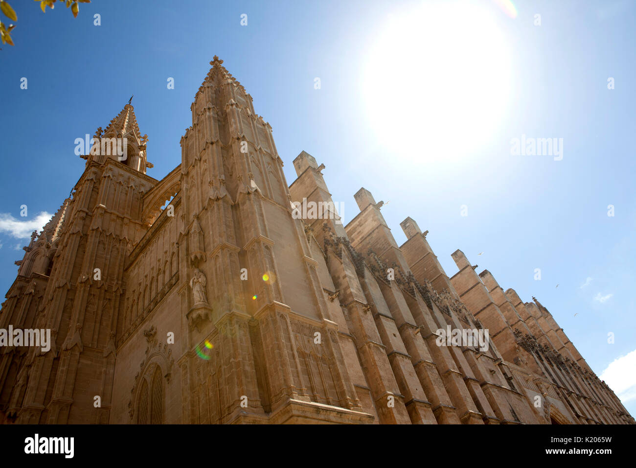 Cathédrale de Santa Maria Palma, Palma de Mallorca resort ville capitale de l'île espagnole de Majorque (Mallorca), dans l'ouest de la Méditerranée Banque D'Images