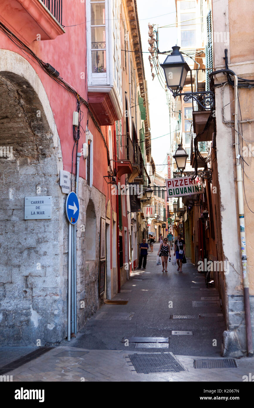 Palma de Mallorca resort ville capitale de l'île espagnole de Majorque (Mallorca), dans l'ouest de la Méditerranée Espagne Banque D'Images
