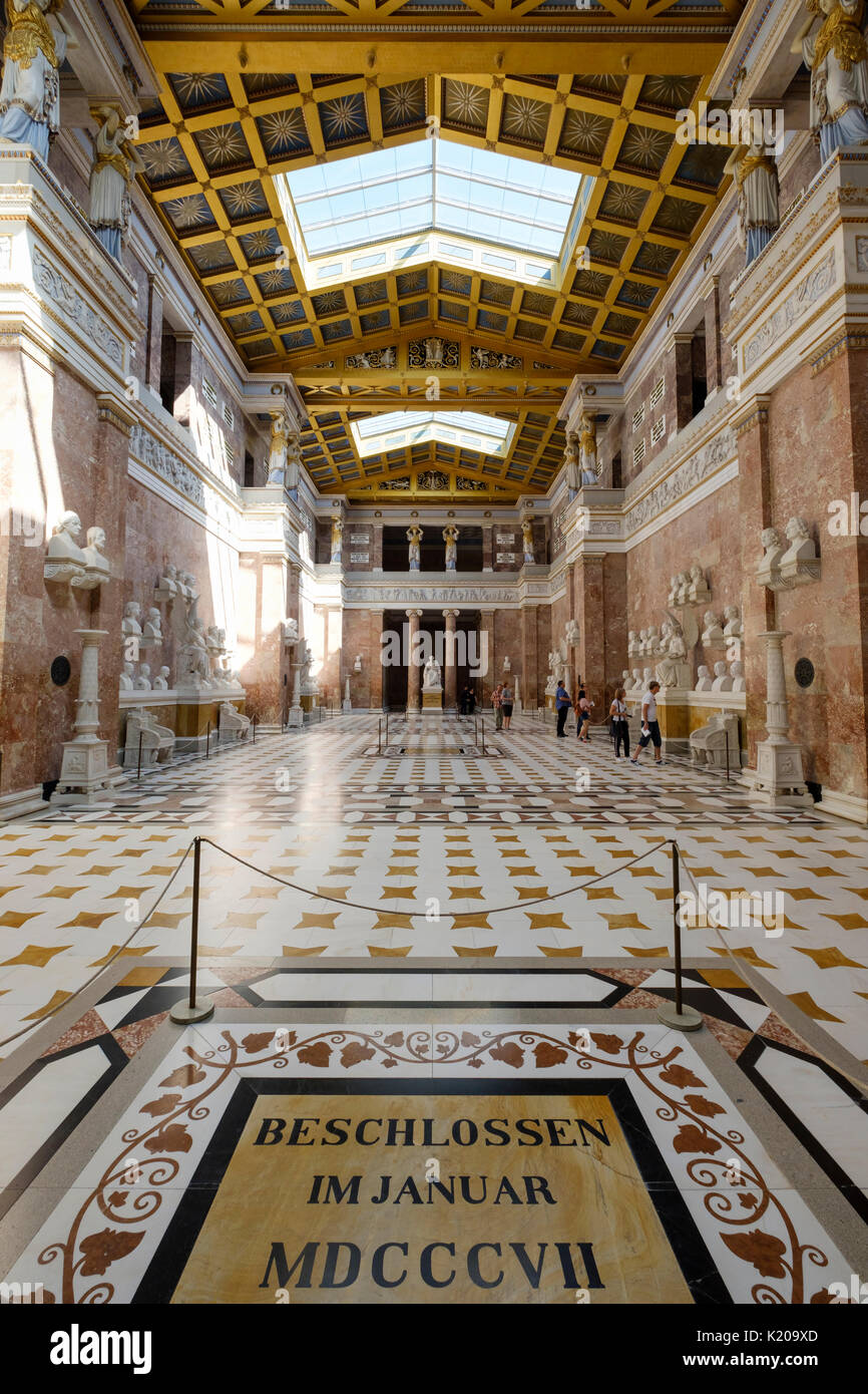 Vue de l'intérieur de l'Arc, de Donaustauf, Haut-Palatinat, en Bavière, Allemagne Banque D'Images
