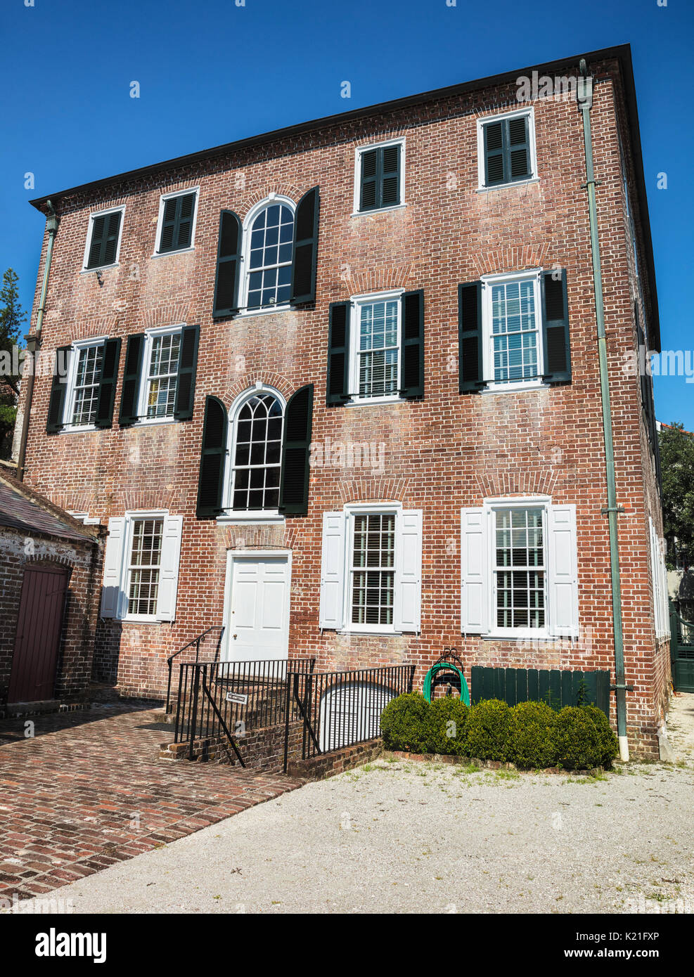 Vue de l'historique Maison Washington Heyward à Charleston, Caroline du Sud, USA Banque D'Images