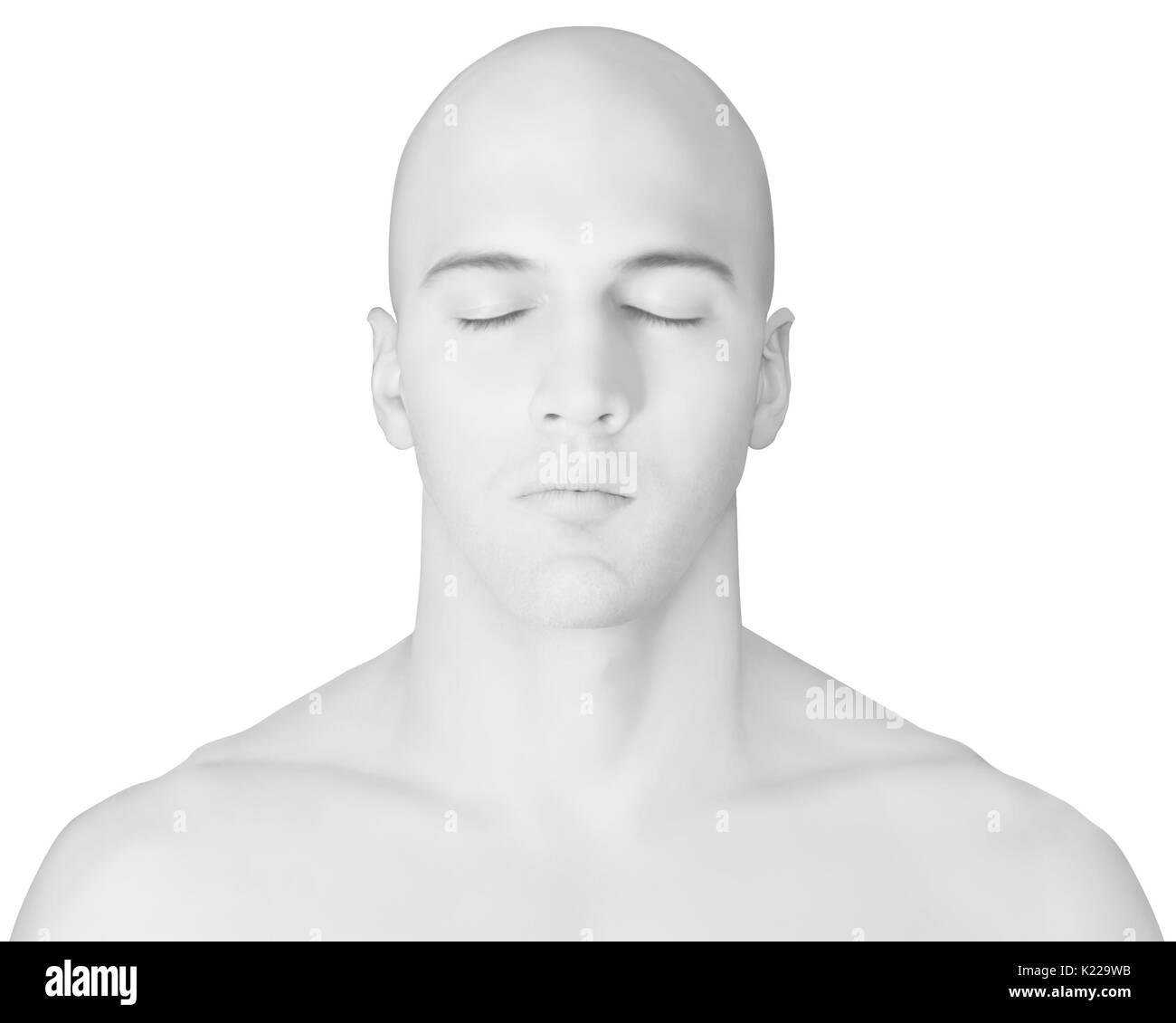 Morphology of a man Banque d'images noir et blanc - Alamy