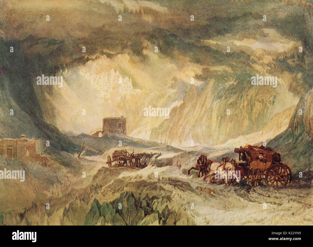 Passage du Mont Cennis J M W Turner, 1820 Banque D'Images