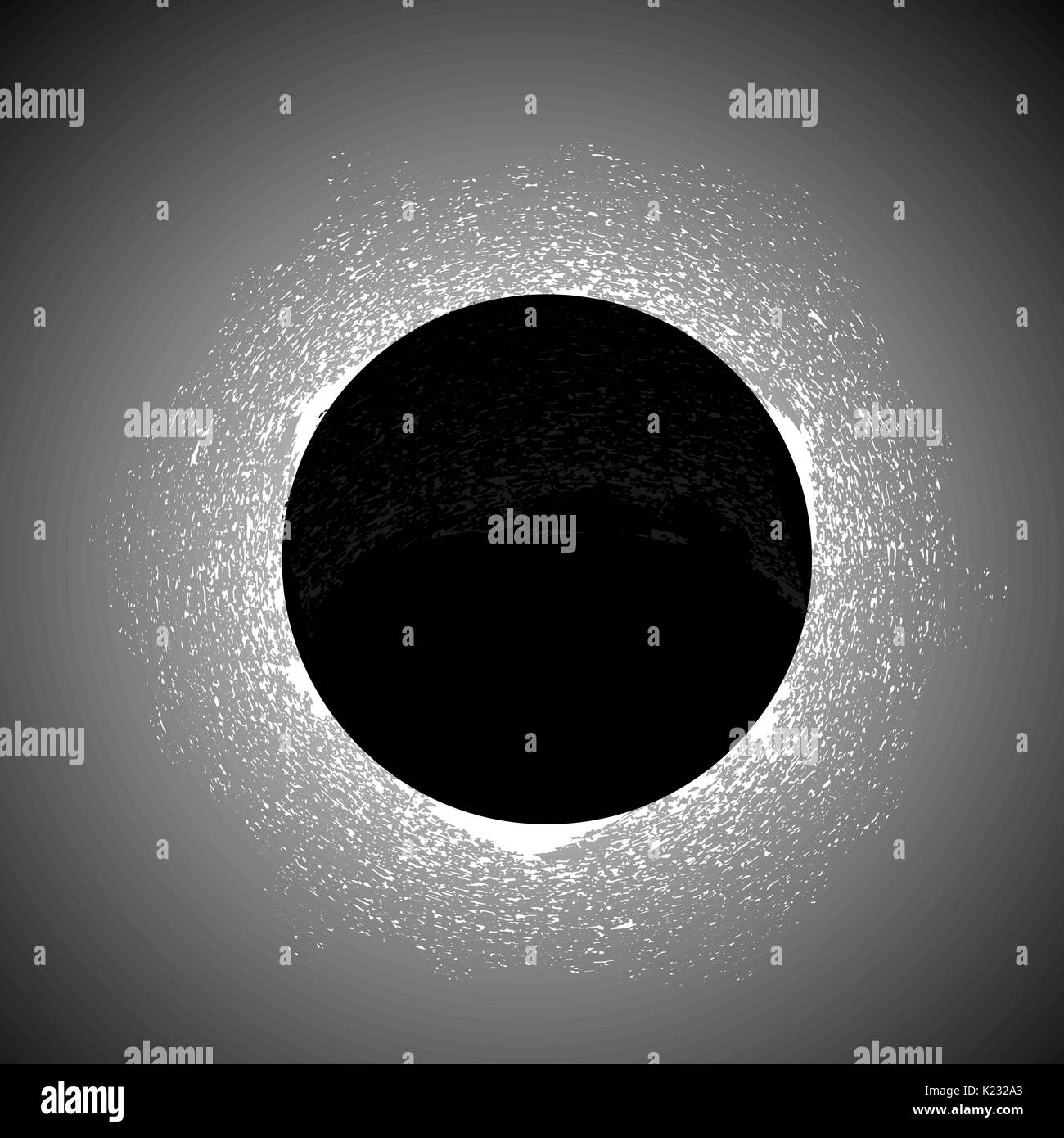 Éclipse solaire totale Illustration de Vecteur