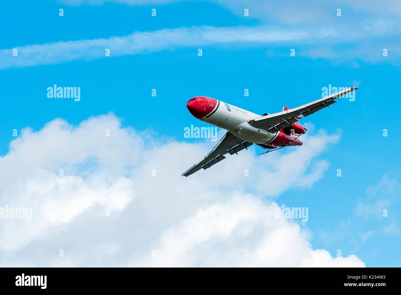 Farnborough International Airshow 2016 avec le Boeing 727-2S2F. Le Boeing 727 est un avion de déversement de pétrole, exploité par OSRL Banque D'Images