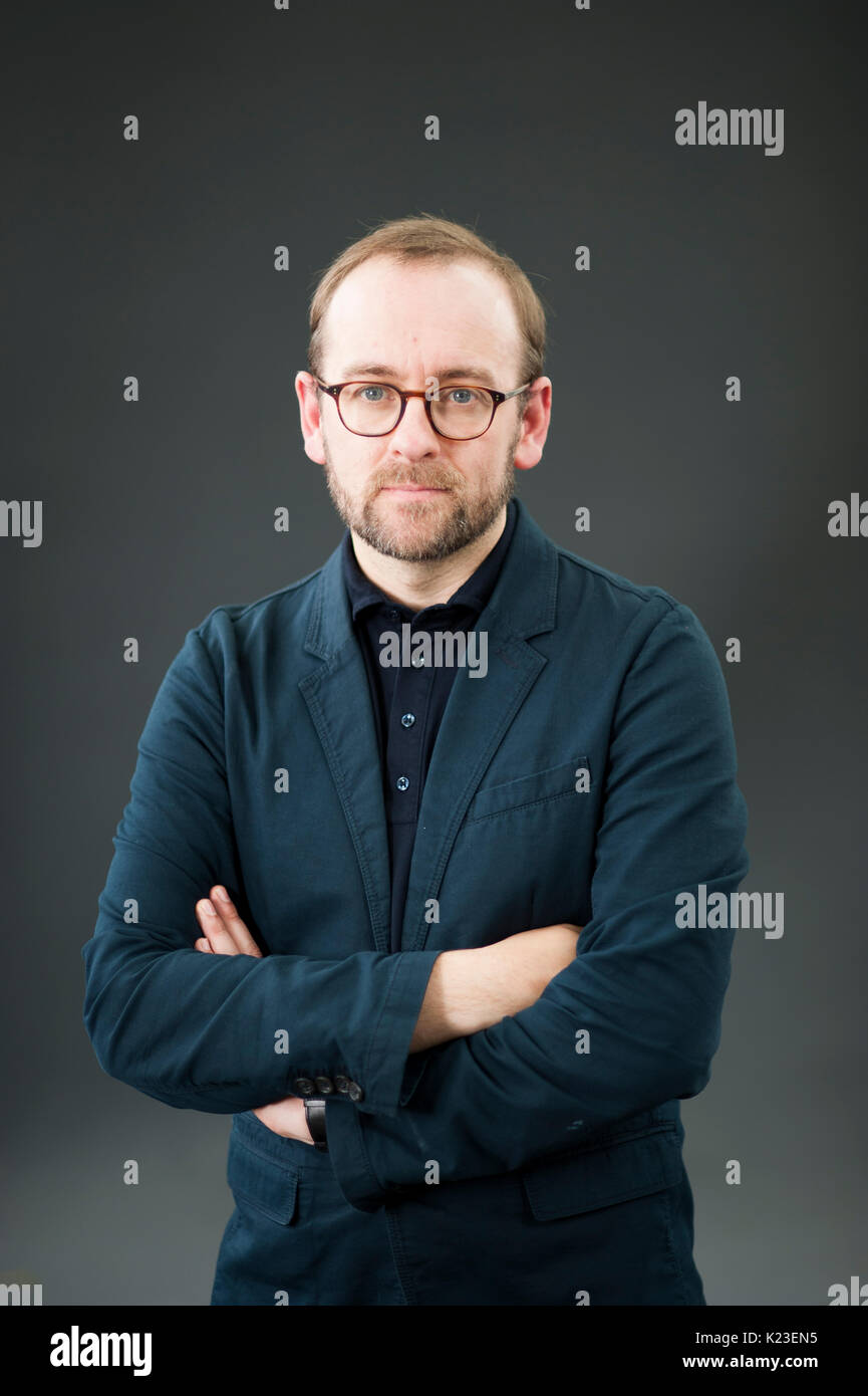 Edinburgh, Royaume-Uni. 28 août 2017. Journaliste et écrivain Philip Miller, apparaissant à l'Edinburgh International Book Festival. Credit : Lorenzo Dalberto/Alamy Live News Banque D'Images