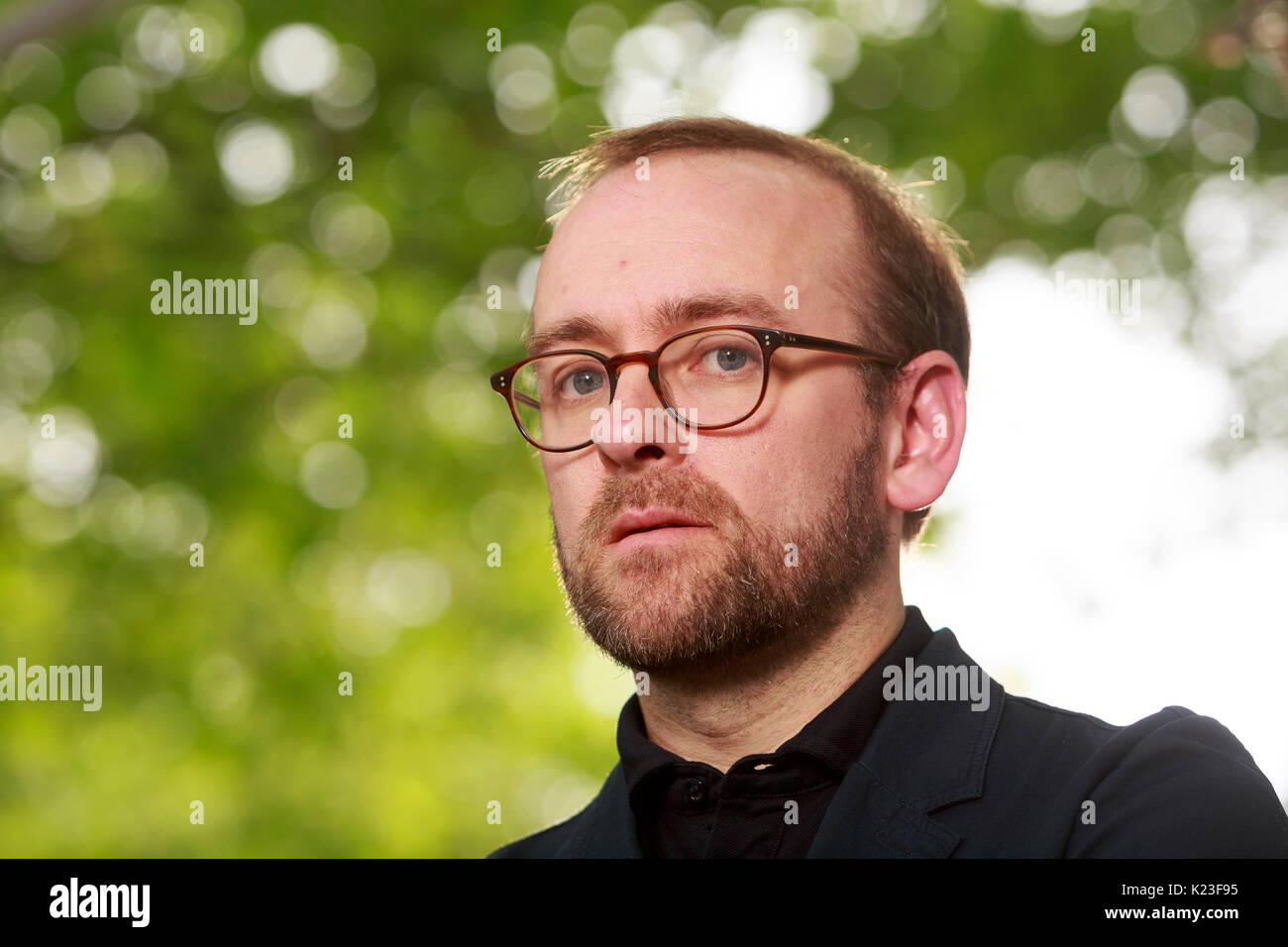 Edinburgh, Ecosse, Royaume-Uni. Août 28, 2017. Jour 17 Edinburgh International Book Festival. Sur la photo : Philip Miller, journaliste. Pako Mera/Alamy Live News. Banque D'Images