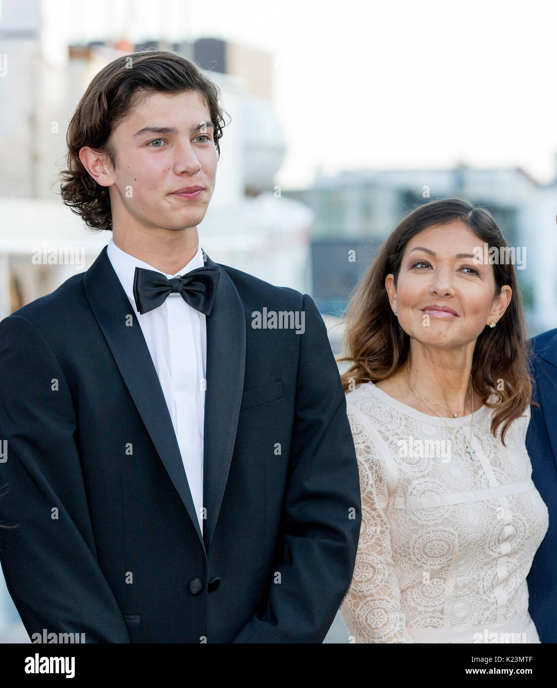 Copenhague, Danemark. Août 29, 2017. Le Prince Nikolai et la Comtesse Alexandra de Danemark assister à la célébration du 18e anniversaire du Prince Nikolaï au navire royal de Dannebrog à Copenhague, Danemark, 29 août 2017. Photo : Patrick van Katwijk Pays-bas /out/Point de vue - PAS DE SERVICE DE FIL - Photo : Patrick van Katwijk/Dutch Photo Presse/dpa/Alamy Live News Banque D'Images