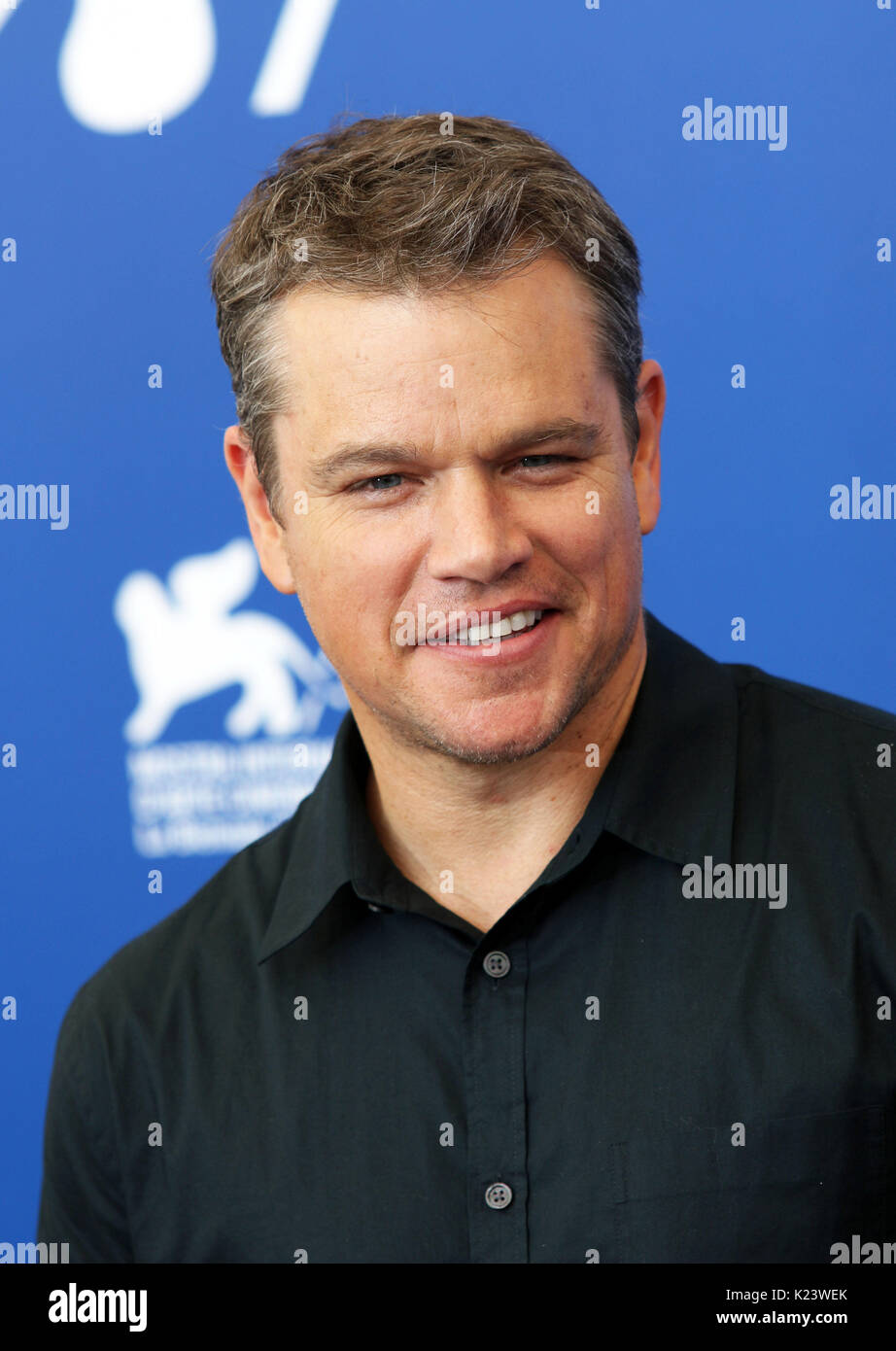 Venise, Italie. Août 30, 2017. Matt Damon au photocall du film 'Downsizing', réalisation d'Alexander Payne. 74e Festival International du Film de Venise Photo © Ottavia Da Re/Sintesi/Alamy Live News Banque D'Images