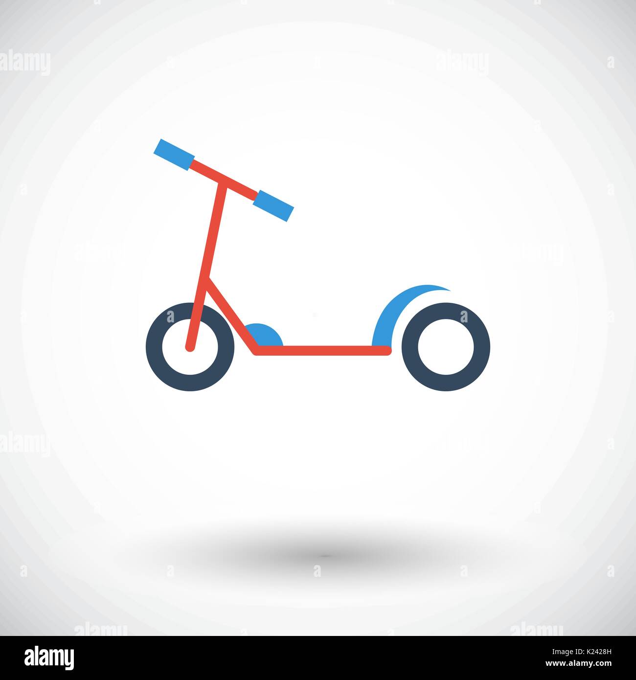 Enfant Scooter icône. Vecteur icône pour télévision liés aux applications mobiles et Web. Il peut être utilisé comme logo -, le pictogramme, l'icône, l'élément infographique. Je vecteur Illustration de Vecteur