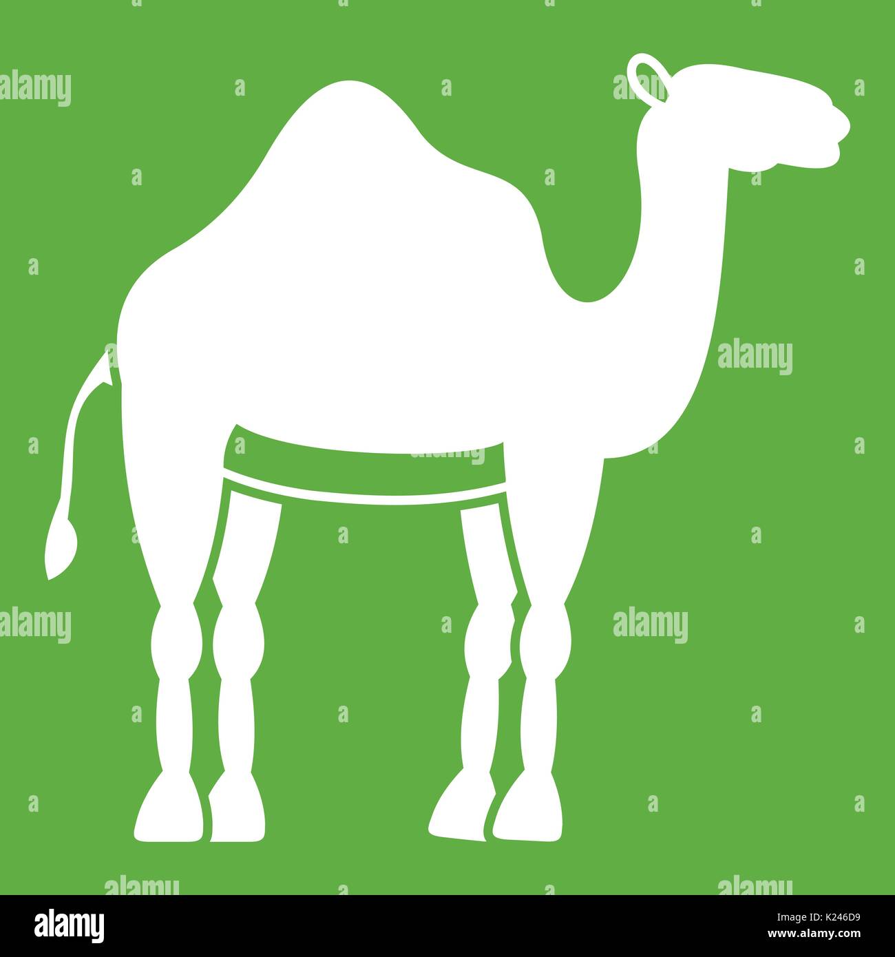 L'icône green Camel Illustration de Vecteur