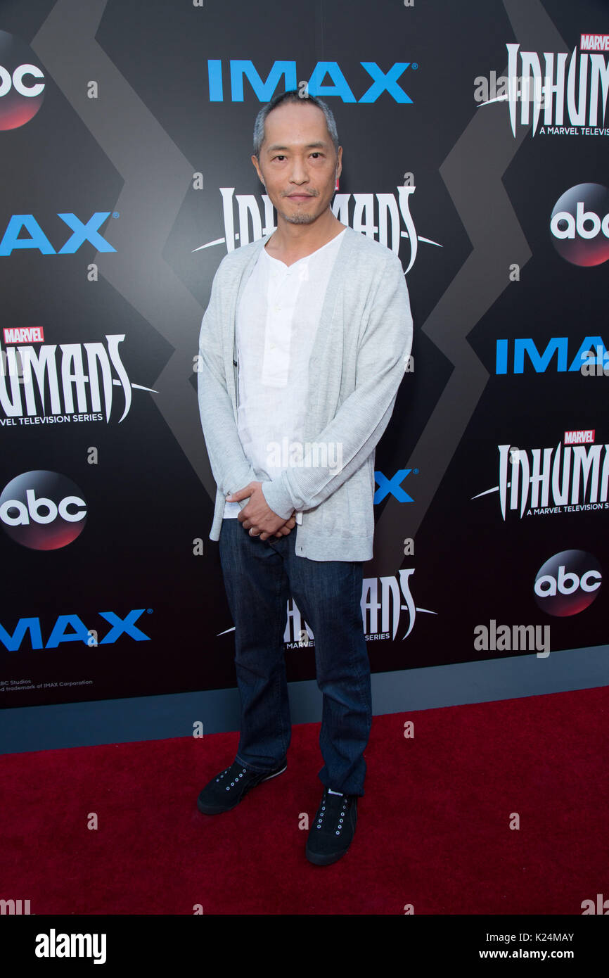 Ken Leung participe à la première mondiale 'Inhumals' Universal CityWalk août 28,2017 Universal City California. Banque D'Images