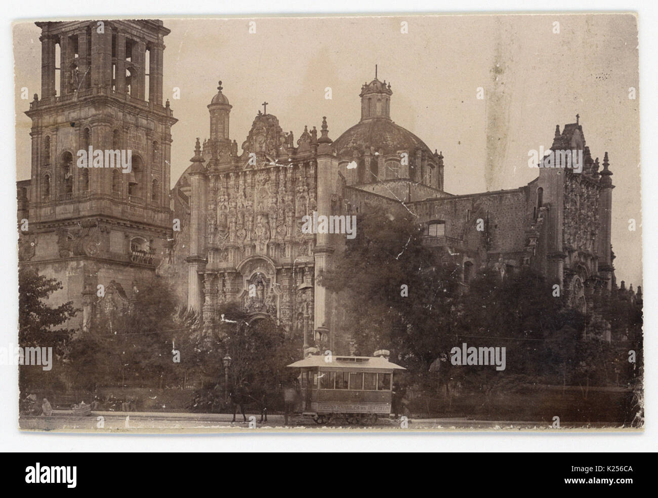 Ferrocarriles del Distrito No 130, mule appelée voiture voyageurs Banque D'Images