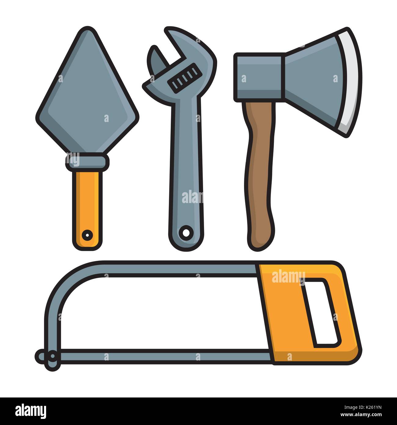 Conception d'outils de réparation Illustration de Vecteur