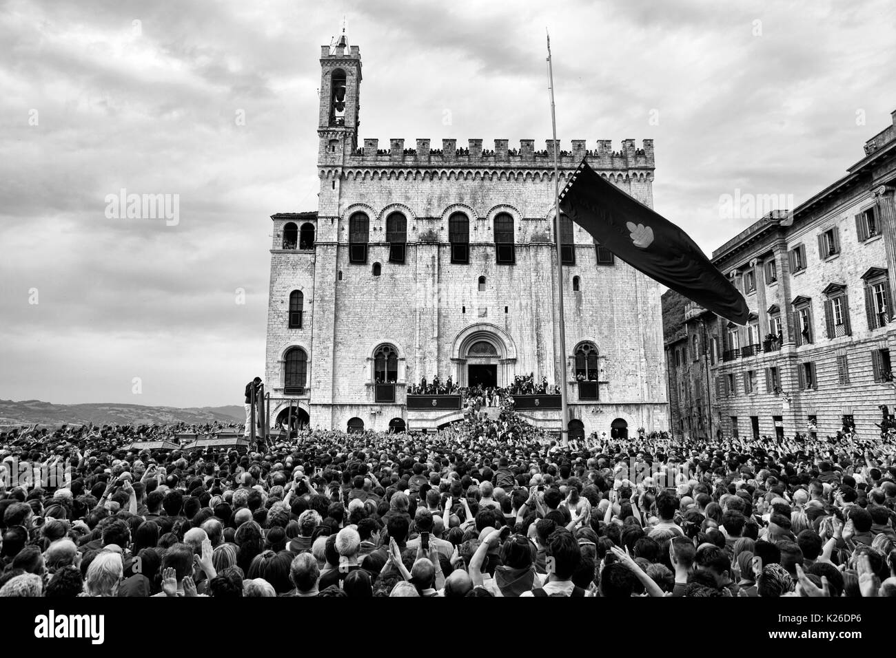 L'Europe,Italie,Pérouse district,Gubbio. La race des bougies Banque D'Images